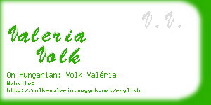 valeria volk business card