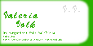 valeria volk business card